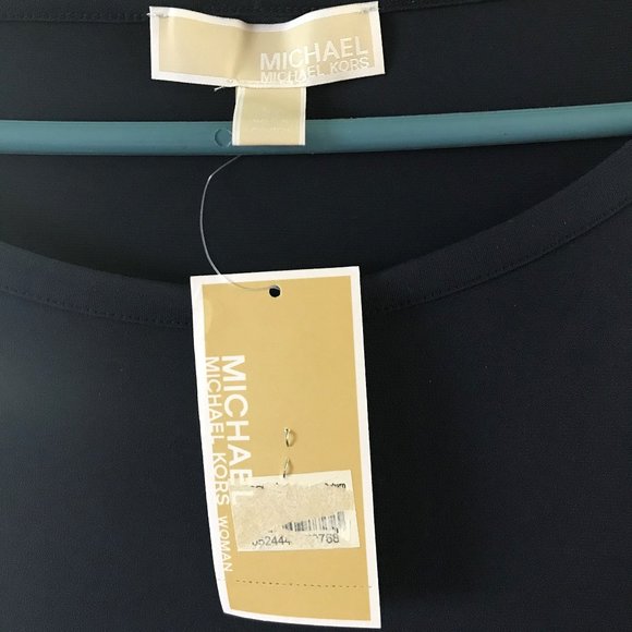 Michael Kors Women's PLUS Navy Blue Top 2X NWT - Picture 4 of 7